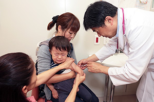 写真：予防接種